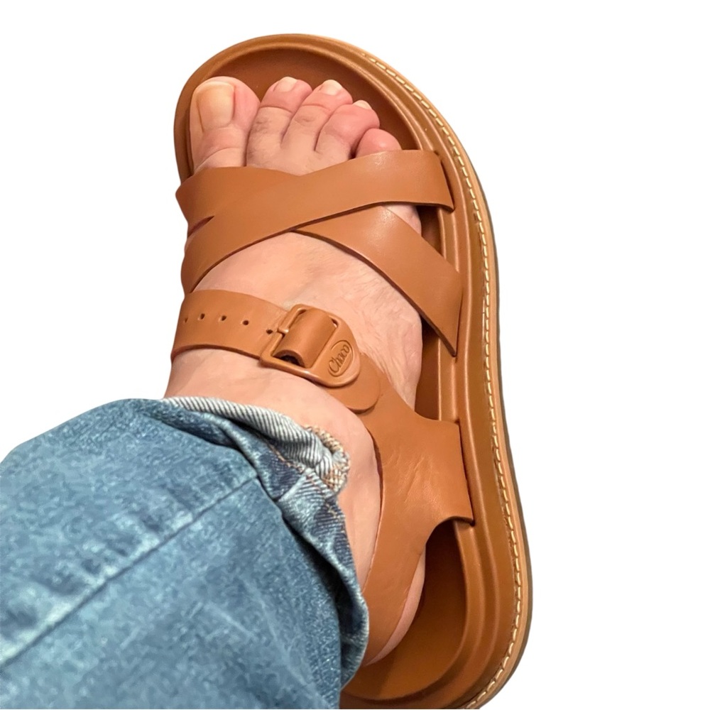 Chaco women’s Townes Leather Sandal size 8 NWOT Cashew - Picture 10 of 10